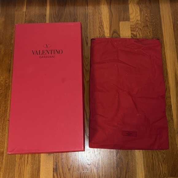 Valentino Boots Red Shoe Box Empty & Dust Bag - Picture 1 of 7